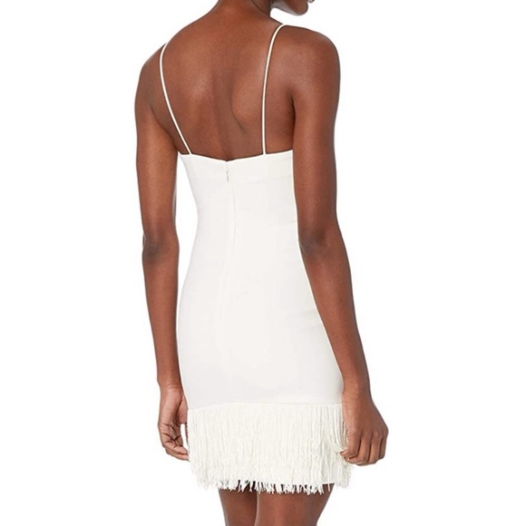 NWT Likely Melly Fringe Dress Mini SZ 8 White Short - Picture 14 of 16